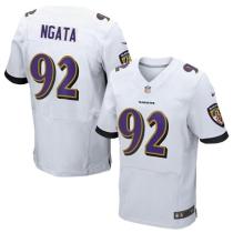 Nike Ravens -92 Haloti Ngata White Men's Stitched NFL New Elite Jersey Nike Ravens -92 Haloti Ngata White Men's Stitched NFL New Elite Jersey