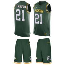 Packers -21 Ha Ha Clinton-Dix Green Team Color Stitched NFL Limited Tank Top Suit Jersey Packers -21 Ha Ha Clinton-Dix Green Team Color Stitched NFL Limited Tank Top Suit Jersey