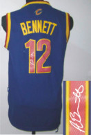 Autographed Cleveland Cavaliers -2 Kyrie Irving Navy Blue Revolution 30 Stitched NBA Jersey