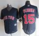 Boston Red Sox #15 Dustin Pedroia Navy Blue New Cool Base Stitched MLB Jersey