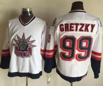 New York Rangers -99 Wayne Gretzky White CCM Statue of Liberty Stitched NHL Jersey New York Rangers -99 Wayne Gretzky White CCM Statue of Liberty Stitched NHL Jersey