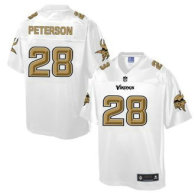 Nike Minnesota Vikings -28 Adrian Peterson White NFL Pro Line Fashion Game Jersey