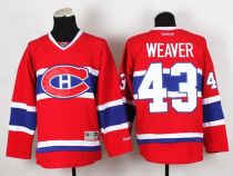 Montreal Canadiens -43 Mike Weaver Red Stitched NHL Jersey Montreal Canadiens -43 Mike Weaver Red Stitched NHL Jersey