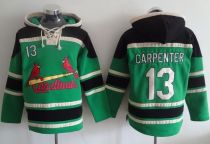 St Louis Cardinals #13 Matt Carpenter Green Sawyer Hooded Sweatshirt MLB Hoodie St Louis Cardinals #13 Matt Carpenter Green Sawyer Hooded Sweatshirt MLB Hoodie
