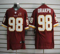 Nike Redskins -98 Brian Orakpo Burgundy Red Team Color With 80TH Patch Stitched NFL Elite Jersey Nike Redskins -98 Brian Orakpo Burgundy Red Team Color With 80TH Patch Stitched NFL Elite Jersey