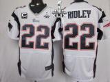 Nike New England Patriots -22 Stevan Ridley White With C Patch Super Bowl XLIX Mens Stitched NFL Eli