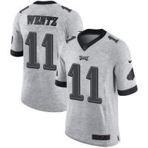 Nike Eagles -11 Carson Wentz Gray Stitched NFL Limited Gridiron Gray II Jersey Nike Eagles -11 Carson Wentz Gray Stitched NFL Limited Gridiron Gray II Jersey
