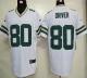 Nike Green Bay Packers #80 Donald Driver White Men's Stitched NFL Elite Jersey