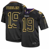 Nike Vikings -19 Adam Thielen Lights Out Black Stitched NFL Elite Jersey