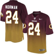 Nike Redskins -24 Josh Norman Burgundy Red Gold Stitched NFL Elite Fadeaway Fashion Jersey