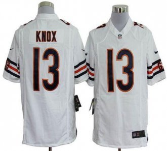 Nike Bears -13 Johnny Knox White Stitched NFL Game Jersey