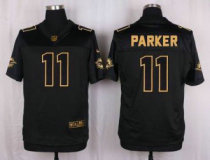 Nike Miami Dolphins -11 DeVante Parker Black Stitched NFL Elite Pro Line Gold Collection Jersey Nike Miami Dolphins -11 DeVante Parker Black Stitched NFL Elite Pro Line Gold Collection Jersey