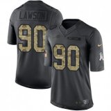 Buffalo Bills -90 Shaq Lawson Nike Anthracite 2016 Salute to Service Jersey
