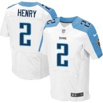 Nike Titans -2 Derrick Henry White Stitched NFL Elite Jersey Nike Titans -2 Derrick Henry White Stitched NFL Elite Jersey