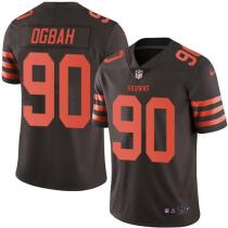 Nike Browns -90 Emmanuel Ogbah Brown Stitched NFL Color Rush Limited Jersey Nike Browns -90 Emmanuel Ogbah Brown Stitched NFL Color Rush Limited Jersey