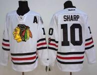 Chicago Blackhawks -10 Patrick Sharp White 2015 Winter Classic Stitched NHL Jersey