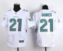 Nike Miami Dolphins -21 Brent Grimes White Stitched NFL New Elite Jersey Nike Miami Dolphins -21 Brent Grimes White Stitched NFL New Elite Jersey