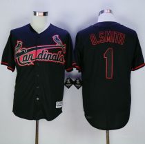St Louis Cardinals #1 Ozzie Smith Black New Cool Base Fashion Stitched MLB Jersey St Louis Cardinals #1 Ozzie Smith Black New Cool Base Fashion Stitched MLB Jersey
