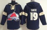 Colorado Avalanche -19 Joe Sakic Blue Pullover NHL Hoodie