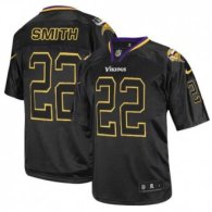 Nike Vikings -22 Harrison Smith Lights Out Black Stitched NFL Elite Jersey