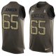Nike Eagles -65 Lane Johnson Green Stitched NFL Limited Salute To Service Tank Top Jersey