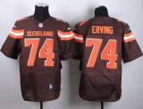 Nike Cleveland Browns -74 Cameron Erving Brown Team Color Men's Stitched NFL New Elite Jersey