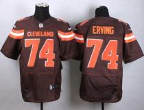 Nike Cleveland Browns -74 Cameron Erving Brown Team Color Men's Stitched NFL New Elite Jersey