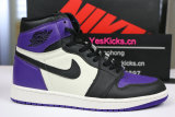 Authentic Air Jordan 1 “Court Purple”