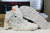 Authentic Off White x Air Jordan 1 White