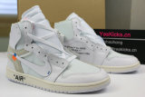 Authentic Off White x Air Jordan 1 White