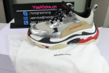 Authentic Balenciaga triple S silver