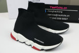 Authentic Balenciaga Speed Trainer black red