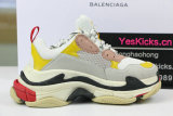 Authentic Balenciaga Triple S white yellow red