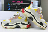 Authentic Balenciaga Triple S white yellow red