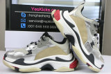 Authentic Balenciaga triple S silver