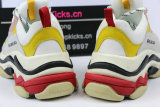 Authentic Balenciaga Triple S white yellow red