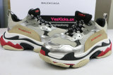 Authentic Balenciaga triple S silver
