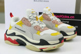 Authentic Balenciaga Triple S white yellow red