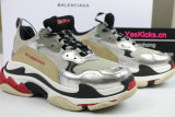 Authentic Balenciaga triple S silver
