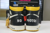Authentic Air Jordan 1 Retro High OG NRG “No L's” Varsity Maize