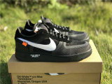Authentic Off-White x Nike Air Force 1 Low Black