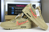Authentic Off-White x Nike Air Max 90 “Desert Ore”
