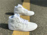 Authentic Air Jordan 1 Triple White