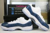 Authentic Air Jordan 11 Low “Navy Blue Snakeskin”