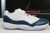 Authentic Air Jordan 11 Low “Navy Blue Snakeskin”