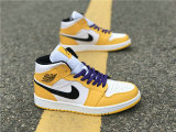 Authentic Air Jordan 1 GS Mid “Lakers”