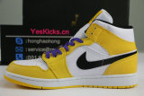 Authentic Air Jordan 1 Mid “Lakers”