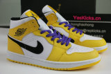 Authentic Air Jordan 1 Mid “Lakers”