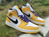 Authentic Air Jordan 1 GS Mid “Lakers”