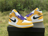 Authentic Air Jordan 1 GS Mid “Lakers”